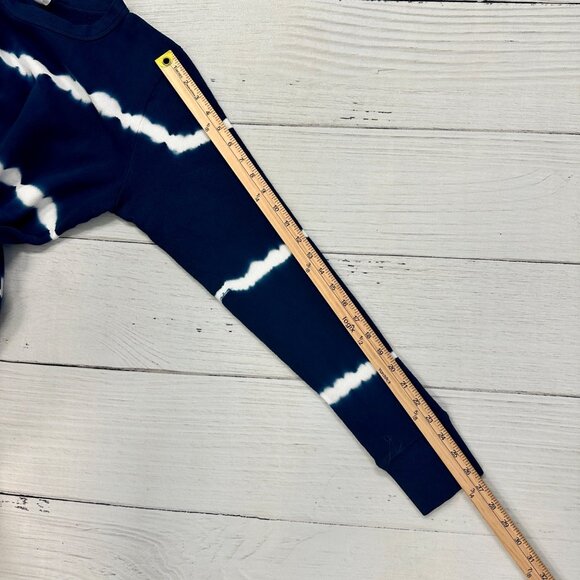 NWT Project Social T Navy Blue Crew Neck Tie Dye Long Sleeve Sweatshirt Size M - Picture 11 of 11